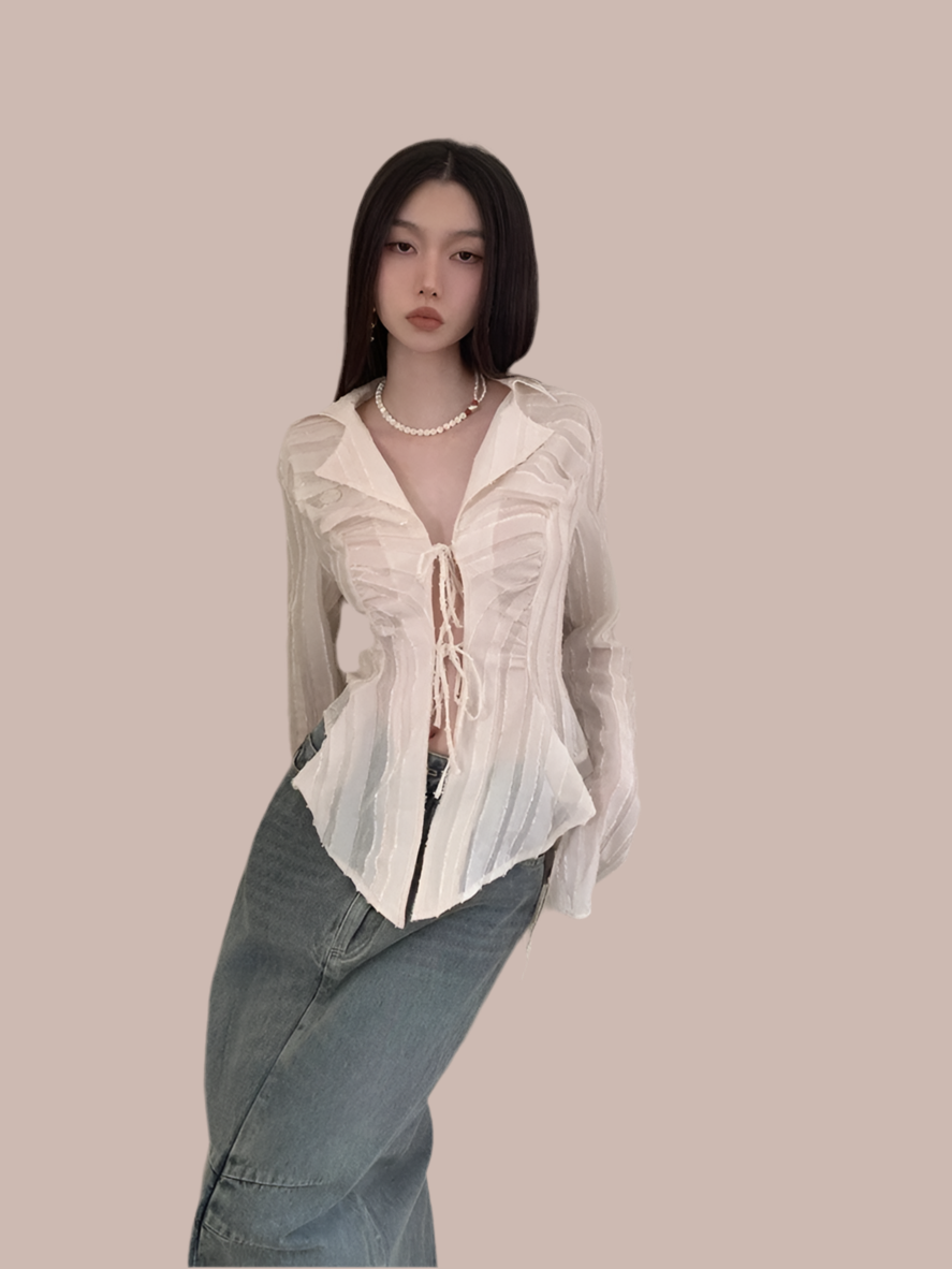 Geena Lapel Blouse