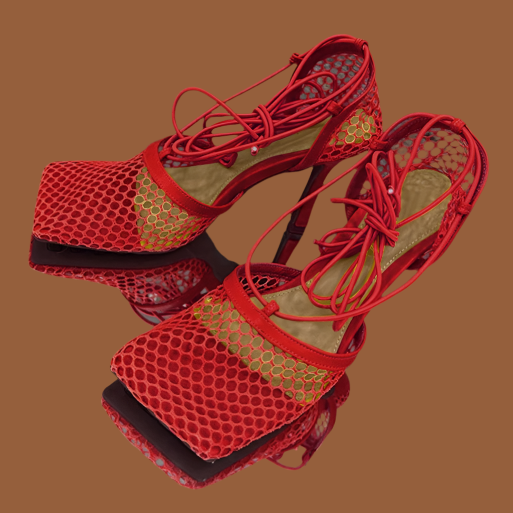 Bahami Mesh Strap Heel