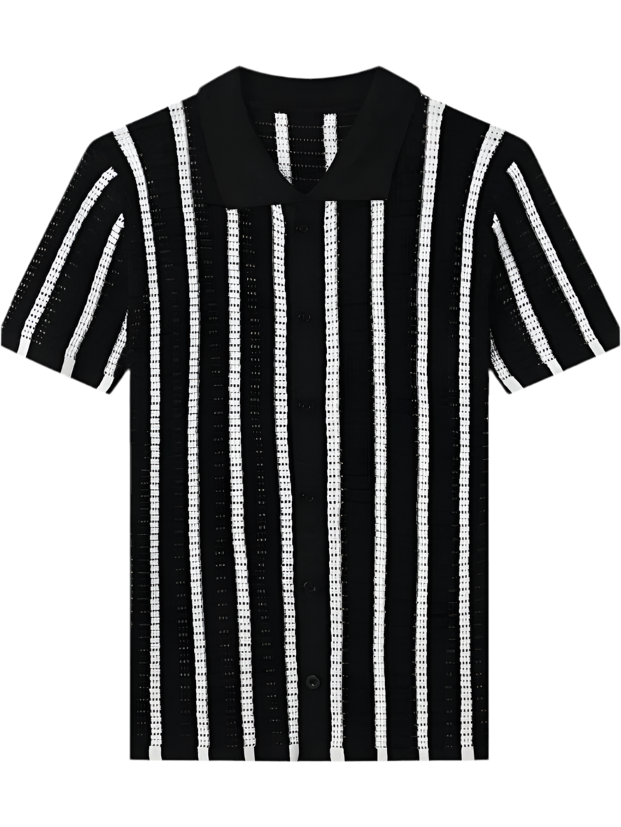 Kori Stripe Knit Polo