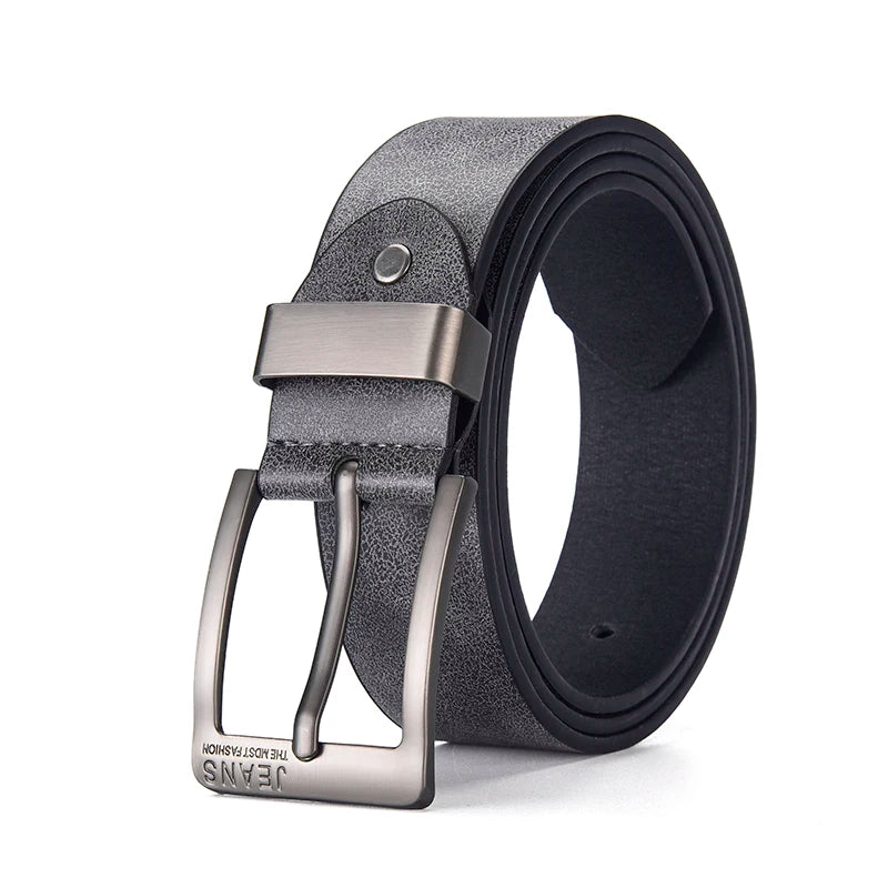 Gradient Leather Buckle Belt