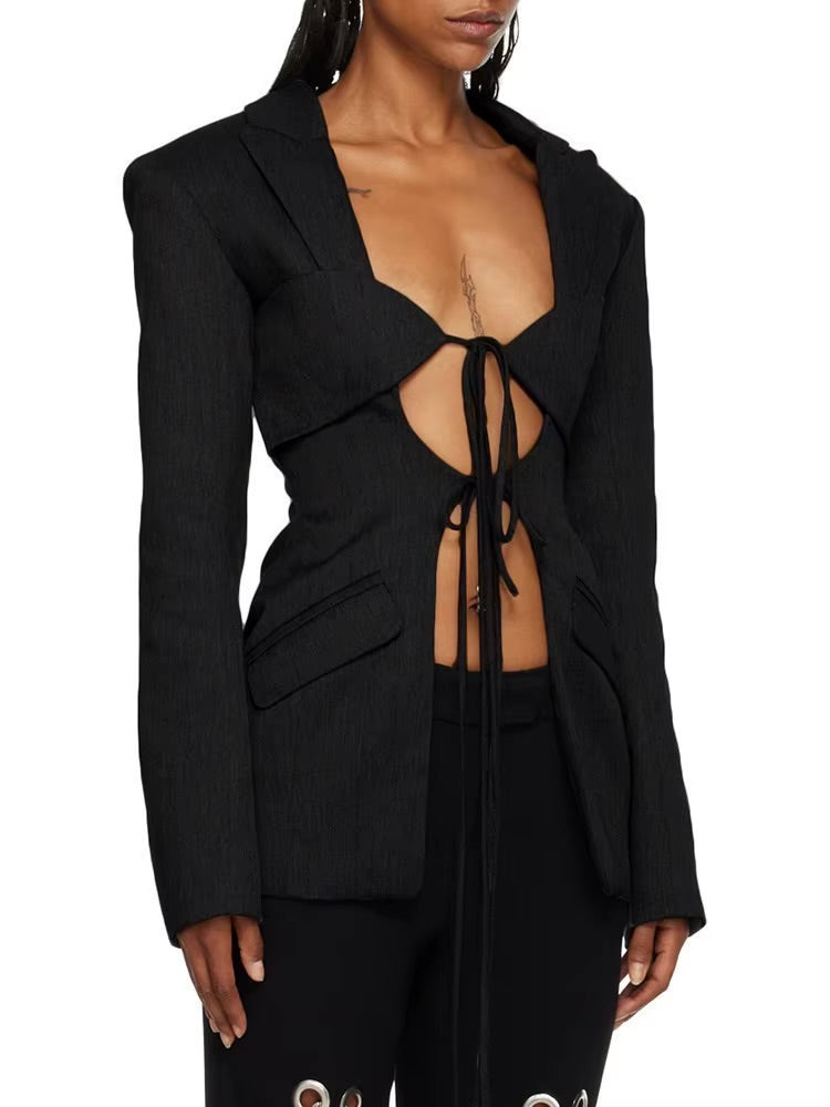 Mina Twisted Blazer