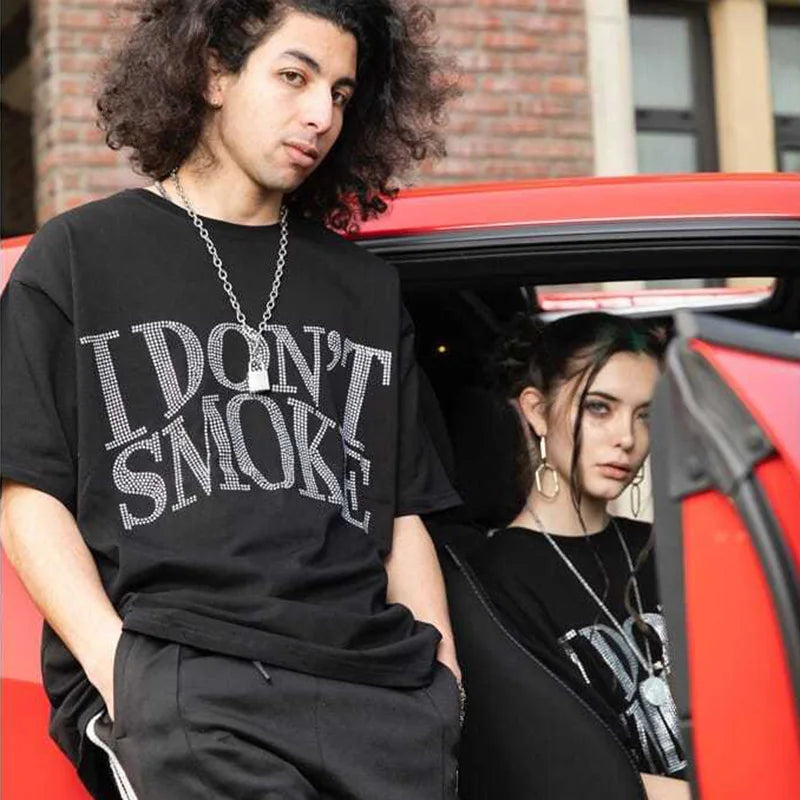 I Don’t Smoke Rhinestone Tee