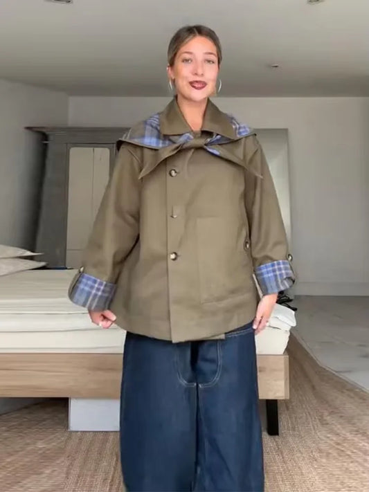 Meili Reversible Lapel Coat