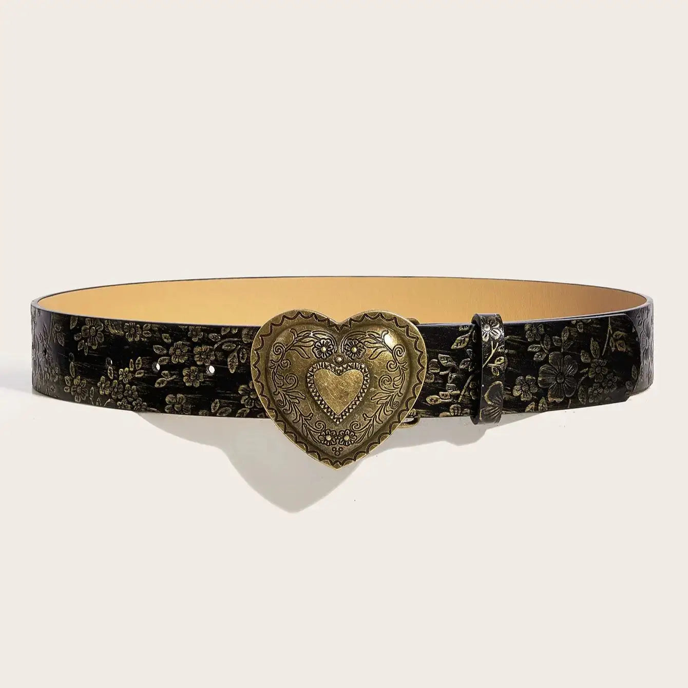 Western Heart Buckle Belt