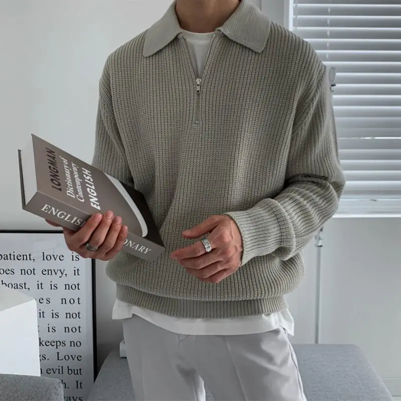 Drew Knit Polo Sweater