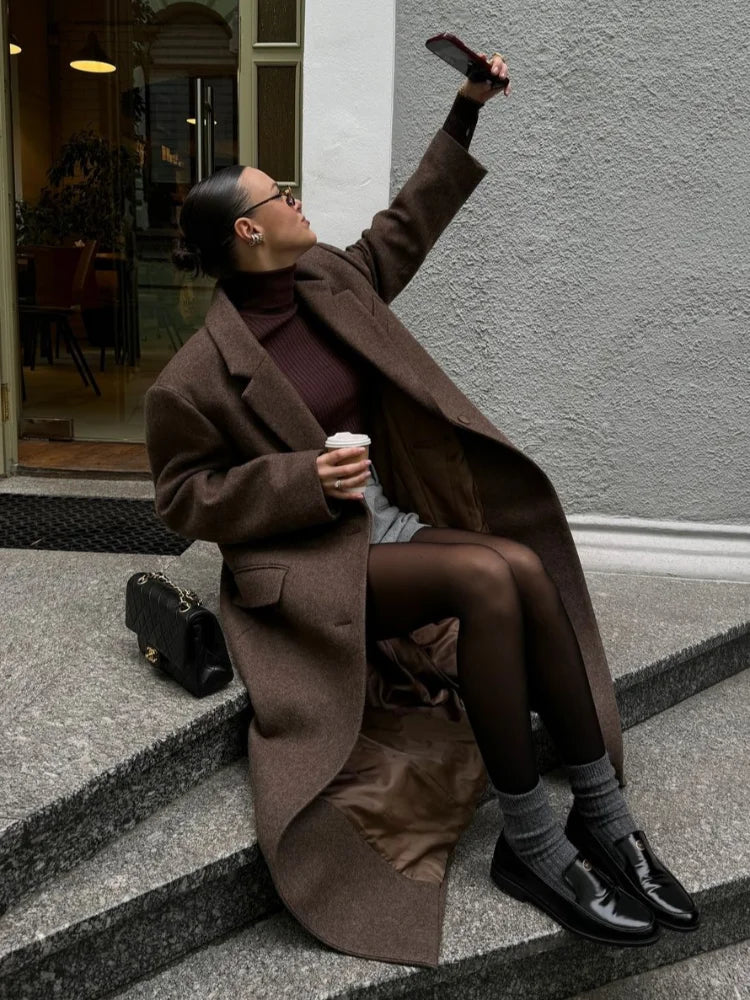 Treix Wool Lapel Coat