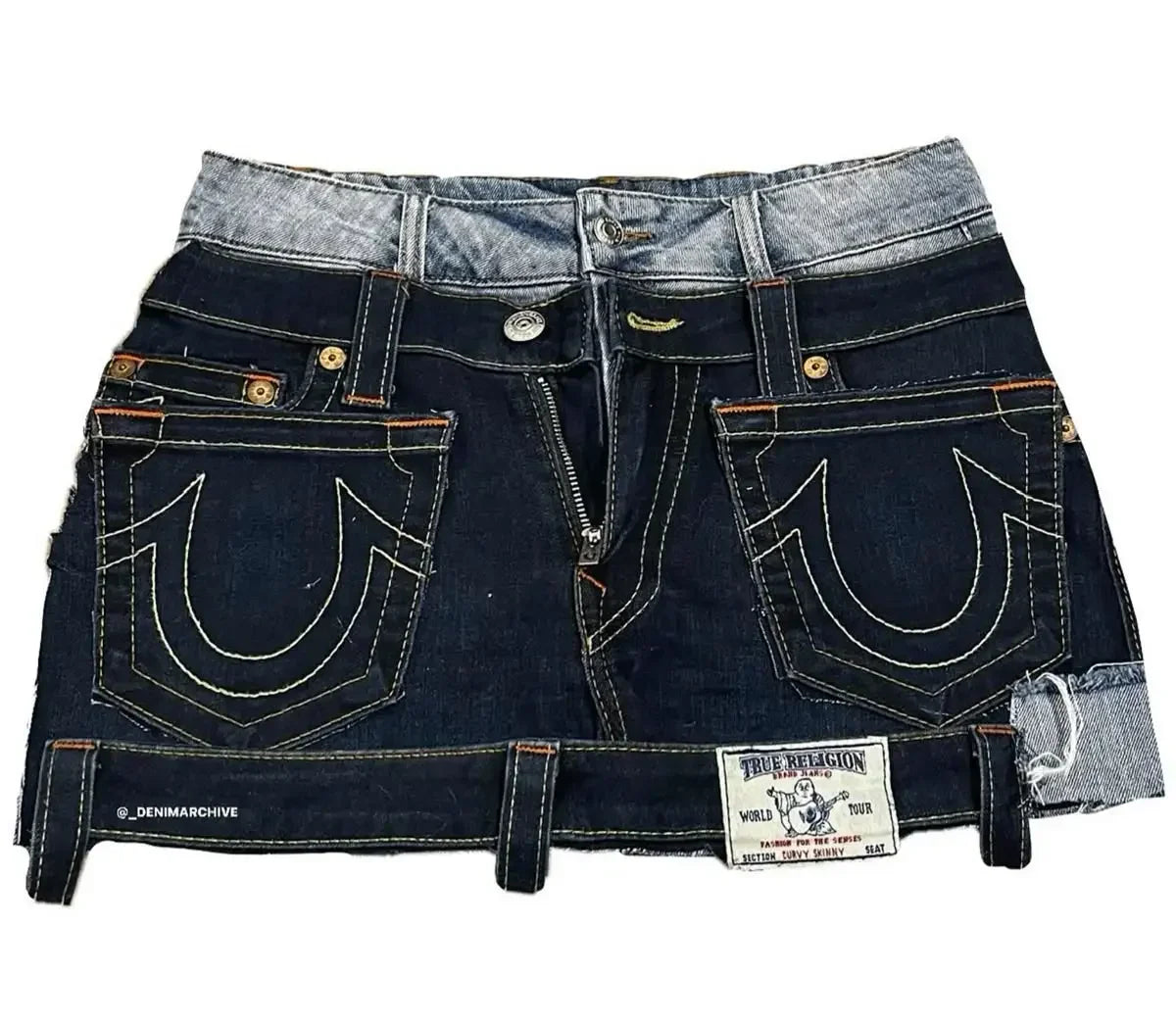 True Religion Rework Mini Skirt