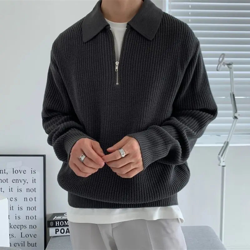 Drew Knit Polo Sweater