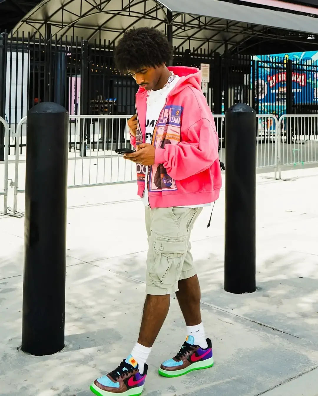 Magazine Print Hoodie
