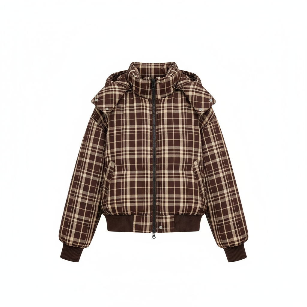 Flannel Bubble Coat