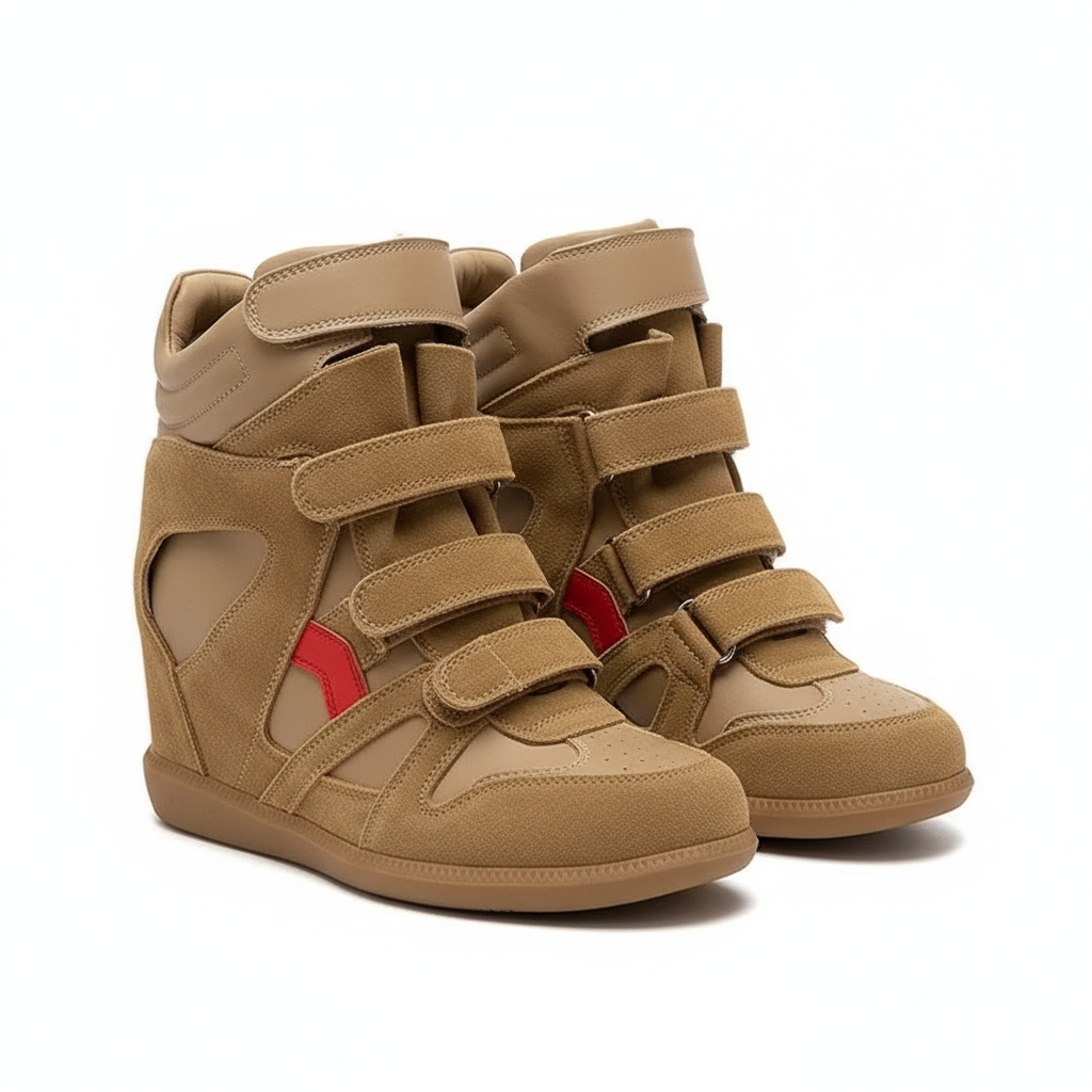 Kitty Suede Wedge Sneakers