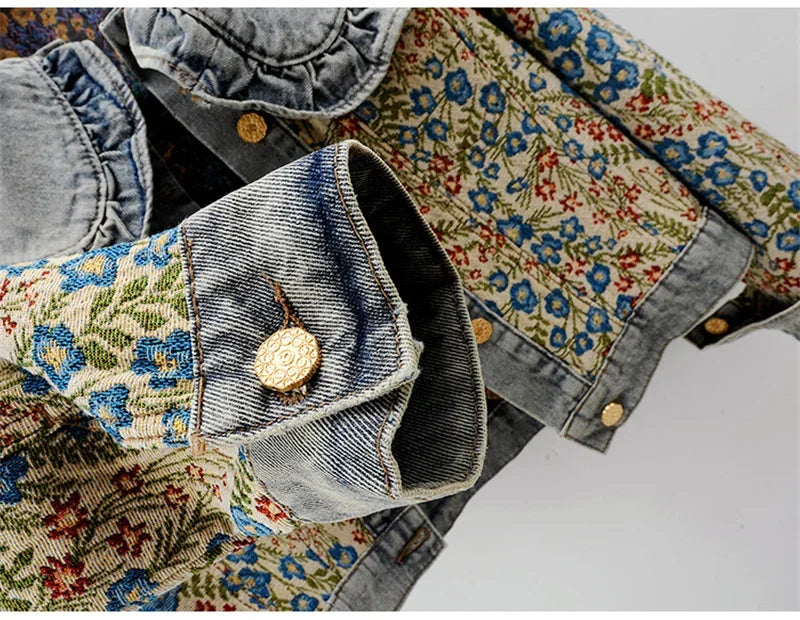 Margeret Floral Denim Jacquard