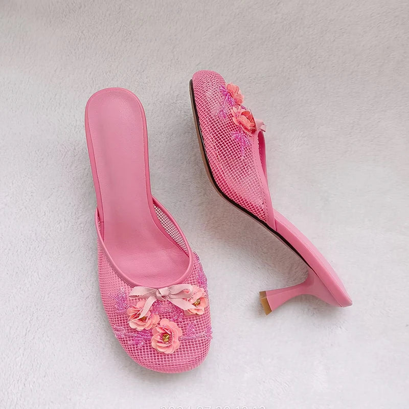 Mama Mesh Sandal Heels