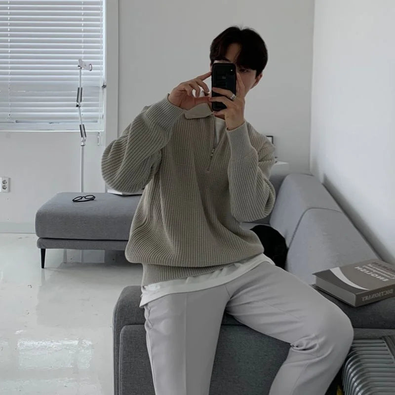 Drew Knit Polo Sweater