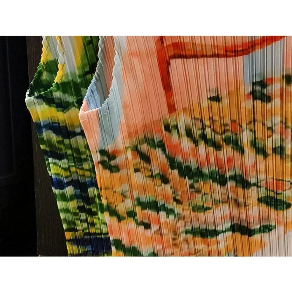 Mandarin Pleated Blouse