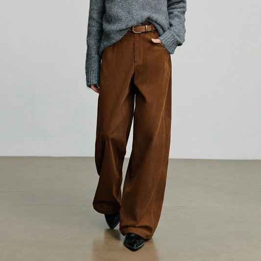 Corduroy Straight Leg Pants