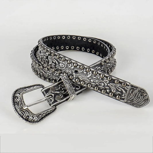 Embellished Metal Belt
