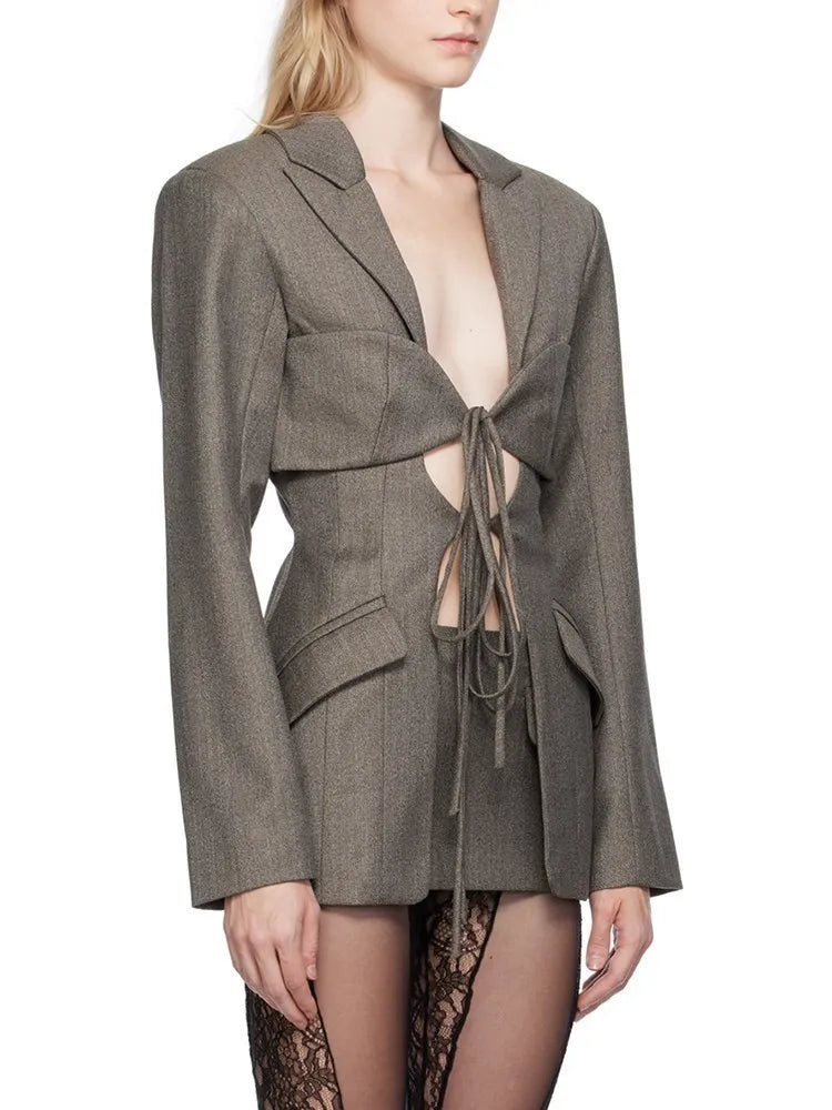 Mina Twisted Blazer