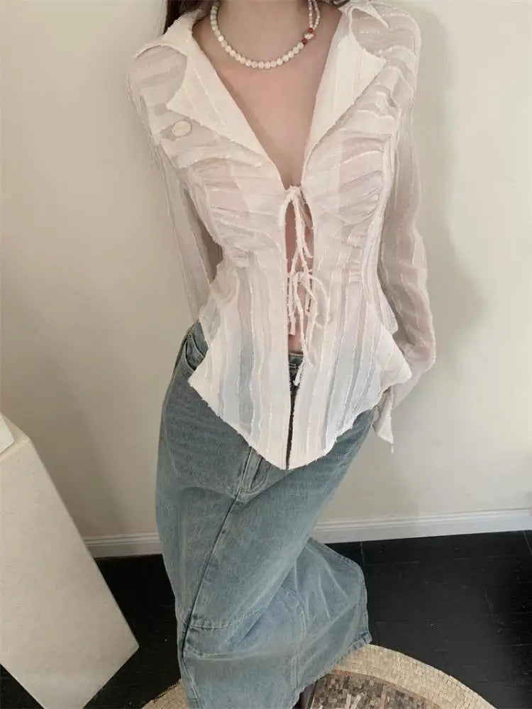 Geena Lapel Blouse