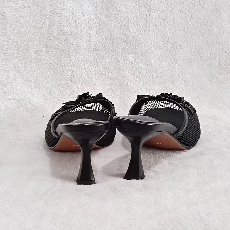 Mama Mesh Sandal Heels