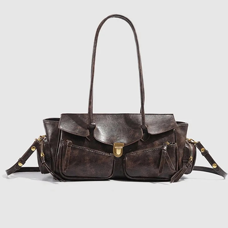 Jessi Leather Buckle Handbag