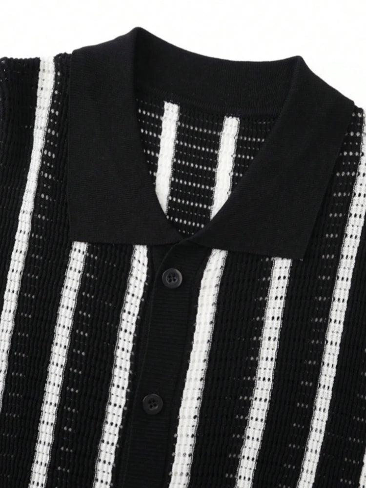 Kori Stripe Knit Polo