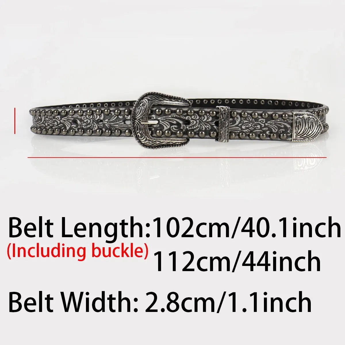 Embellished Metal Belt