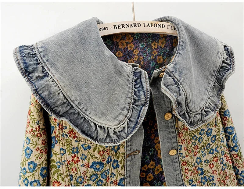 Margeret Floral Denim Jacquard