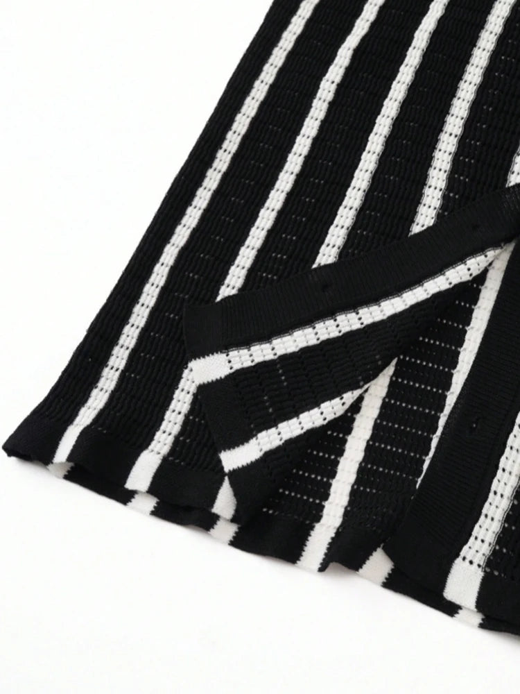 Kori Stripe Knit Polo