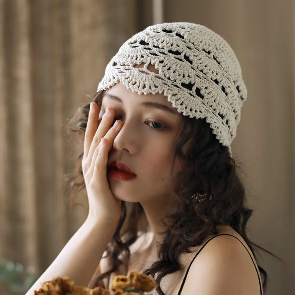 Kya Crochet Flower Beanie
