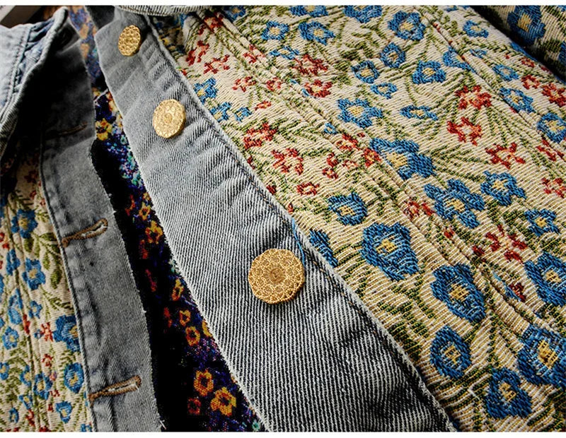 Margeret Floral Denim Jacquard