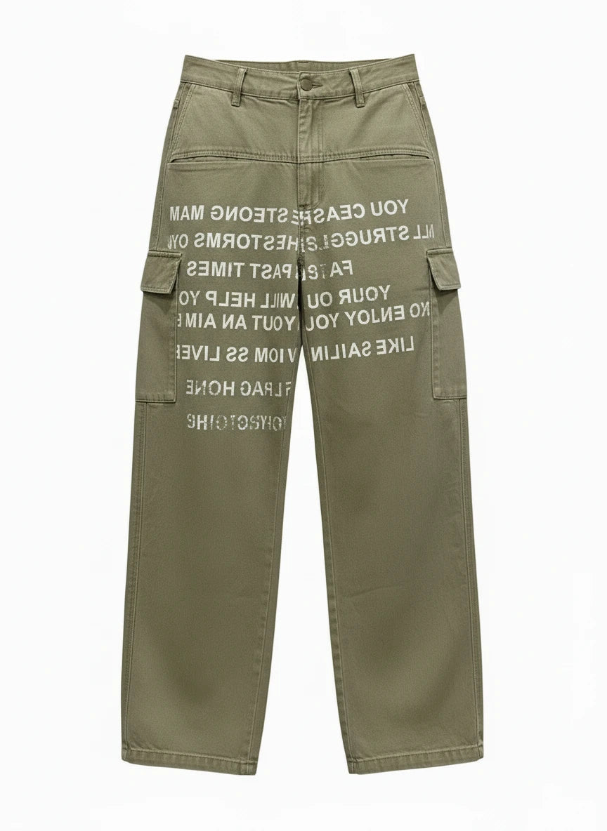 Khaki Magazine Cargo Denims