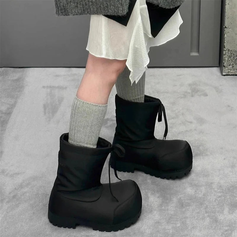 Canvas Ski Boots