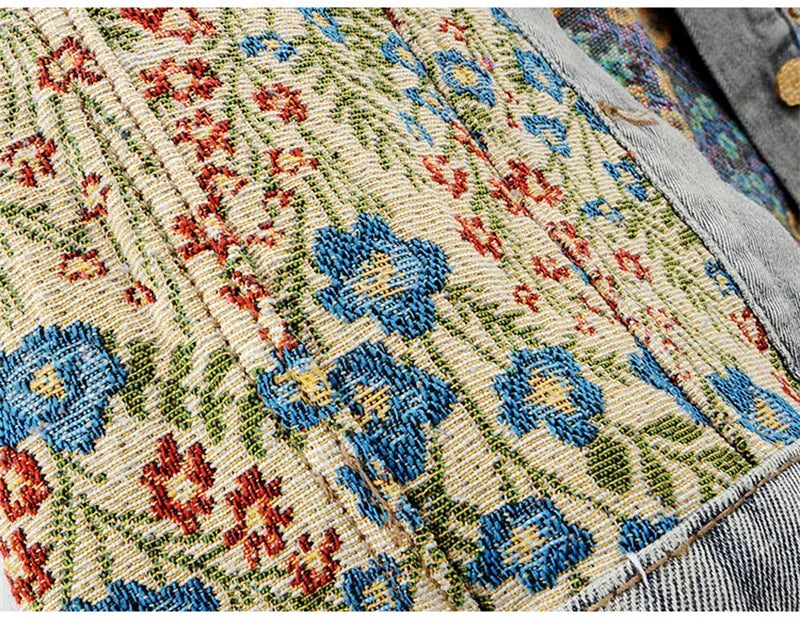 Margeret Floral Denim Jacquard