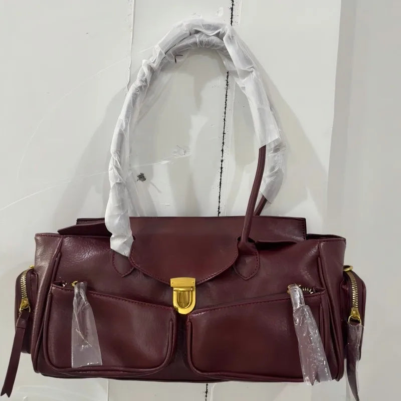 Jessi Leather Buckle Handbag