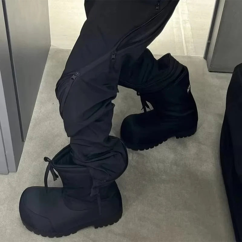 Canvas Ski Boots