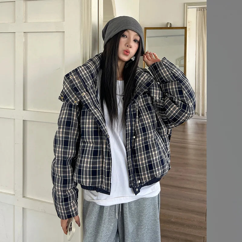 Flannel Bubble Coat – Okata Studios