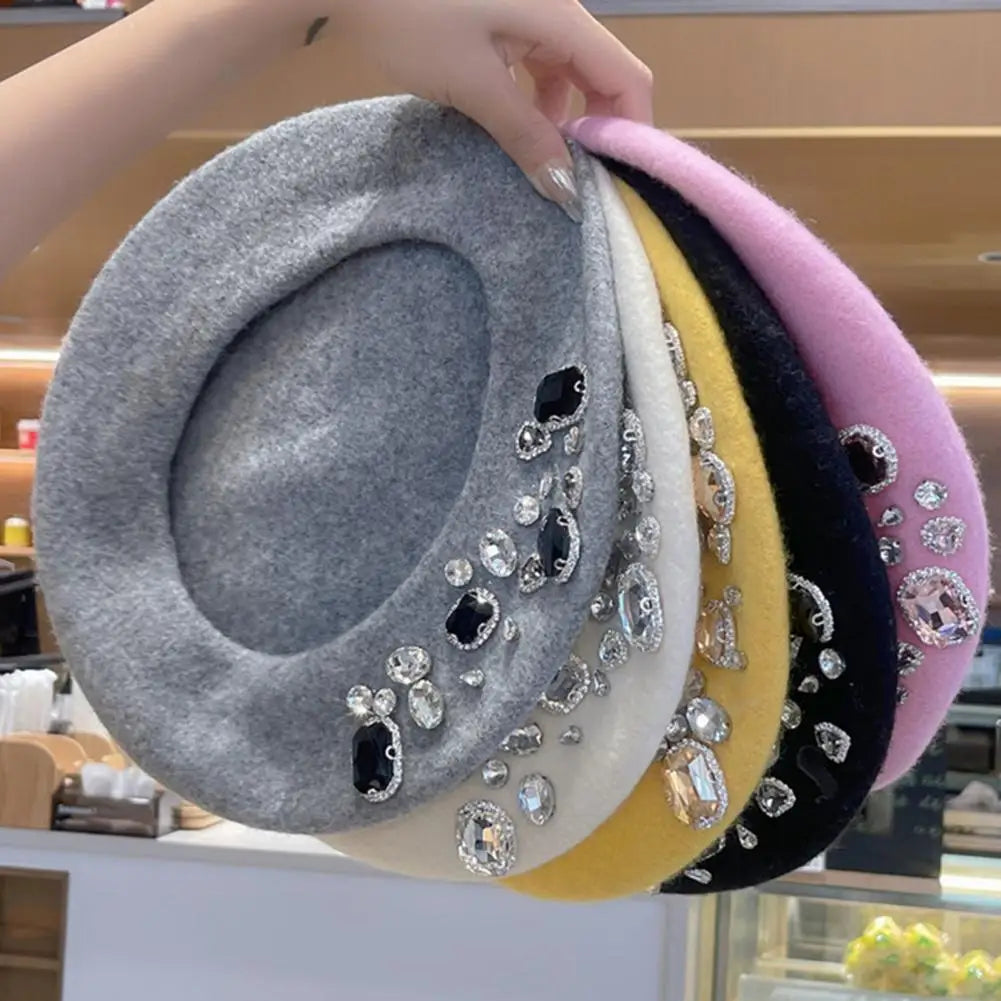 Pearled Wool Beret
