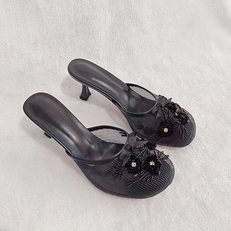 Mama Mesh Sandal Heels