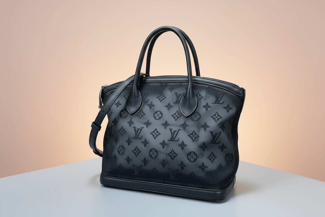 Black Louis Vuitton handbag from the Archive collection, showcasing pre-loved vintage designer luxury.