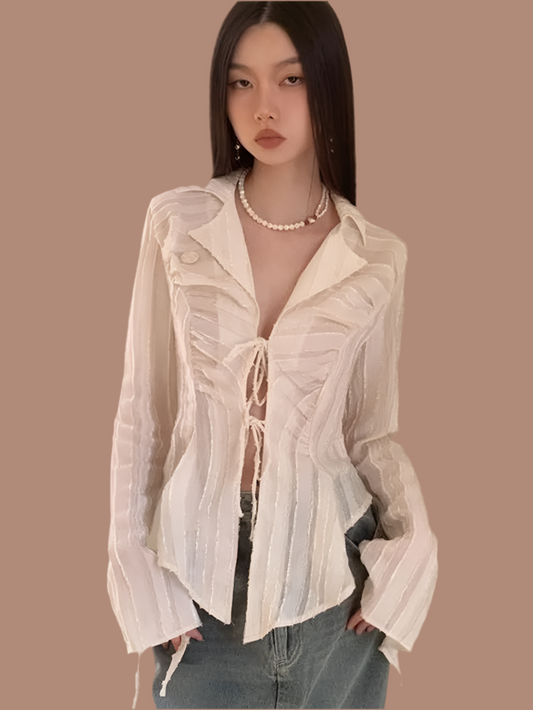 Geena Lapel Blouse