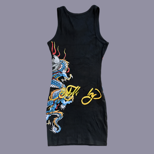EdHardey Dragon Print Dress
