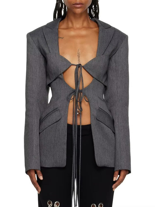 Mina Twisted Blazer