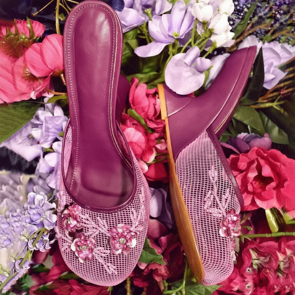 Mama Mesh Wedge Heels