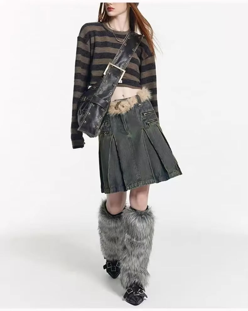 Mola Buckle Leather Tote