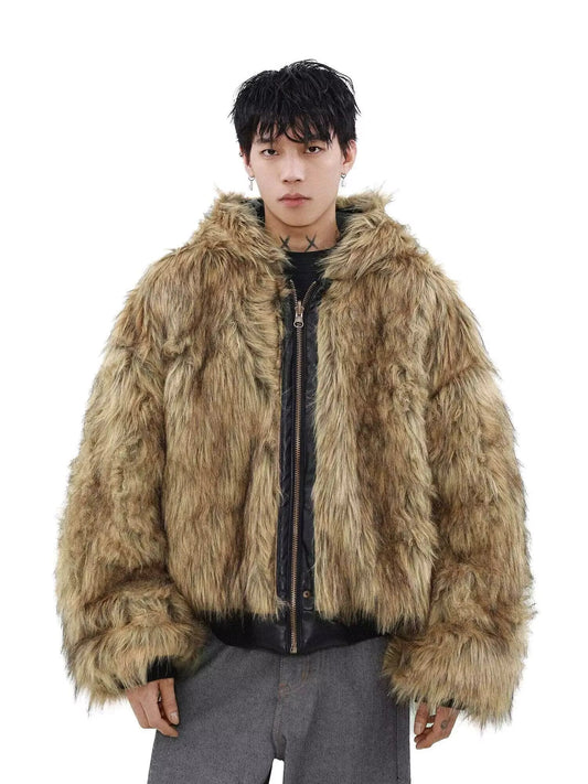 Leather v Fur Reversible Coat