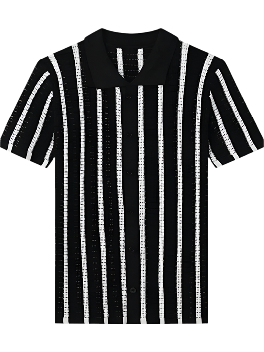 Kori Stripe Knit Polo