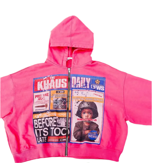 Magazine Print Hoodie