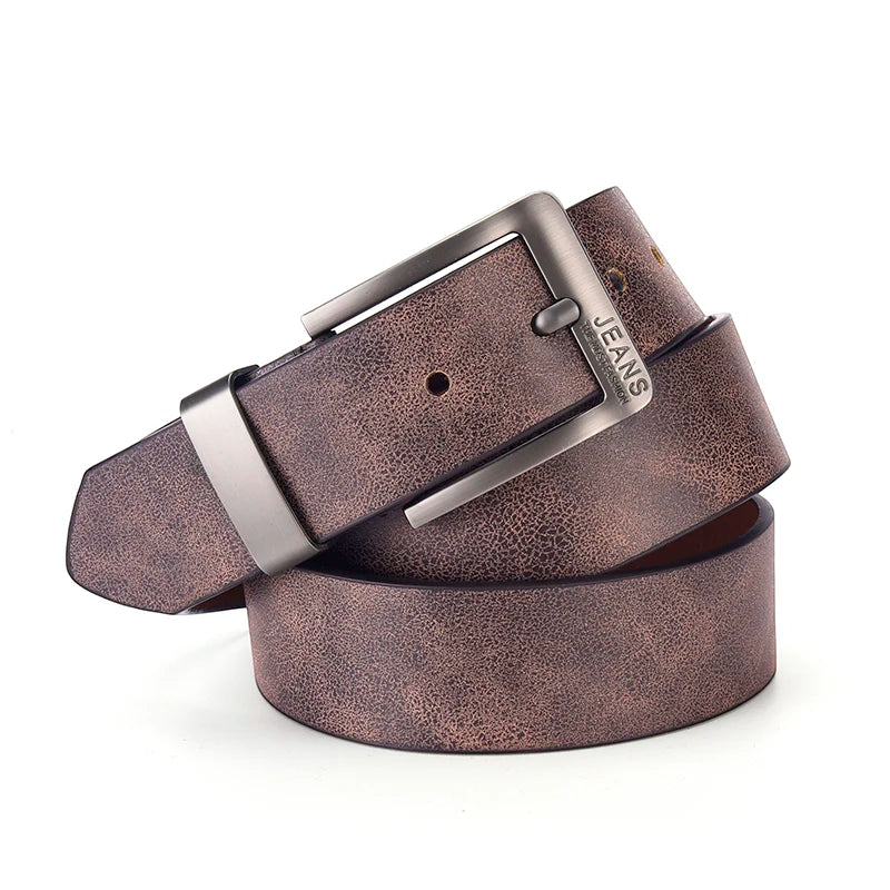 Gradient Leather Buckle Belt