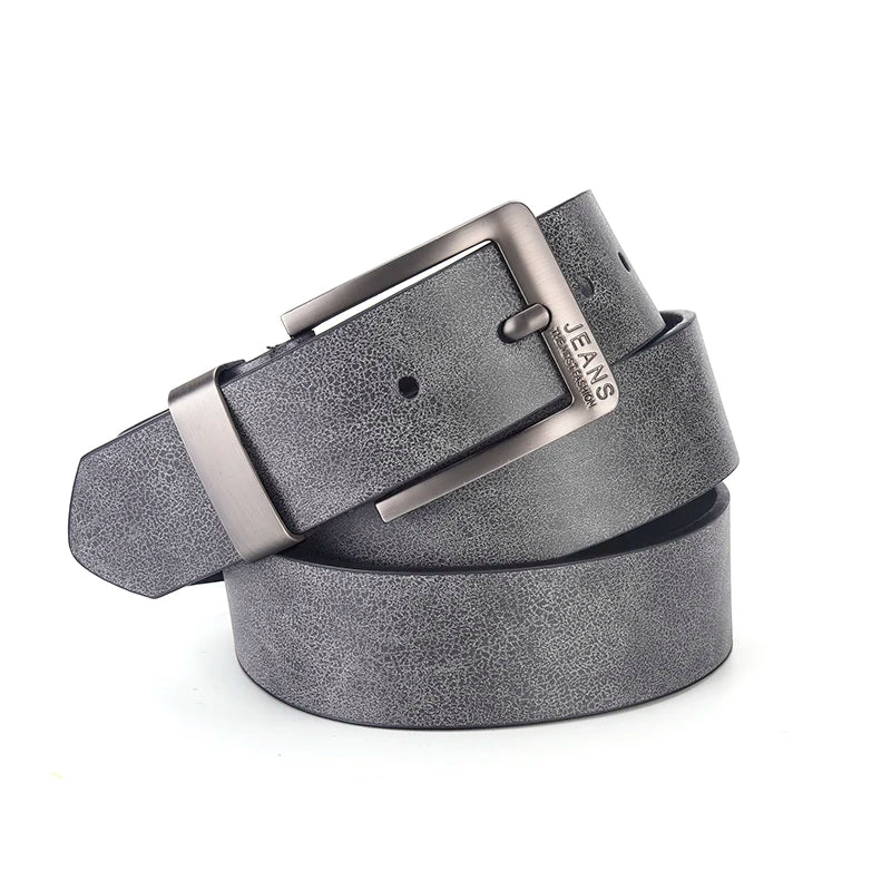 Gradient Leather Buckle Belt